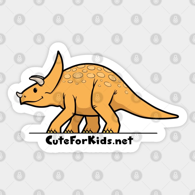 CuteForKids - Triceratops - Branded Sticker by VirtualSG